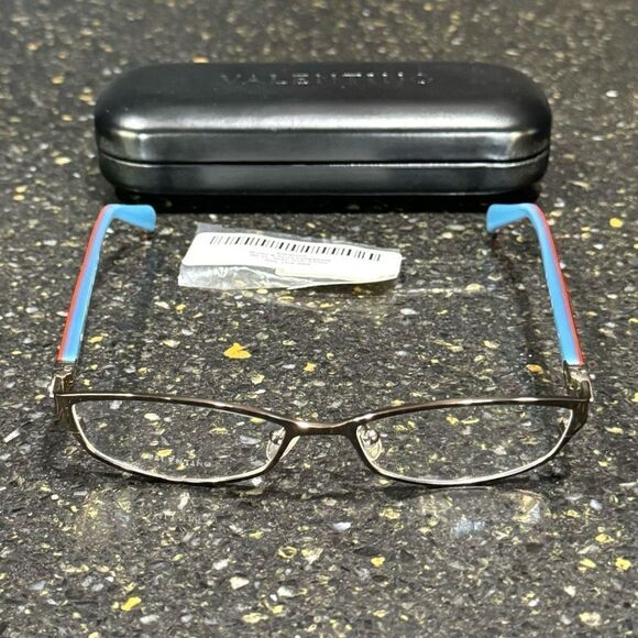 Valentino Brown & Azure Eyeglasses. Unisex. - Picture 1 of 10